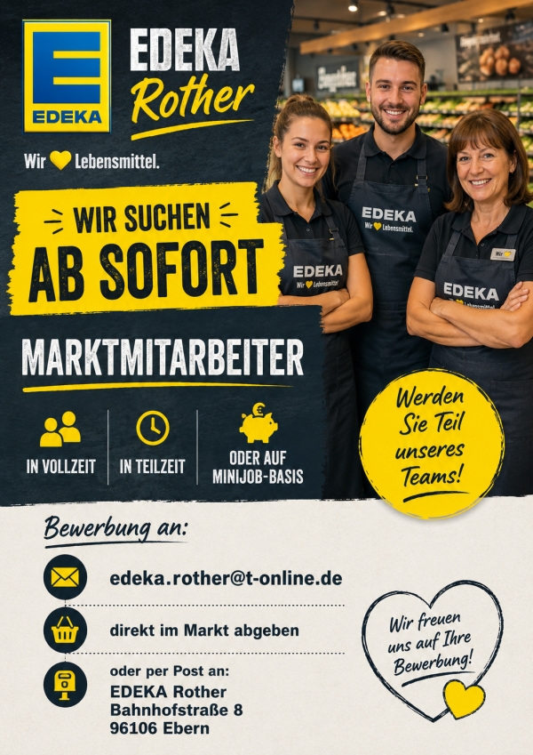 Werde Teil des Teams bei EDEKA Rother!