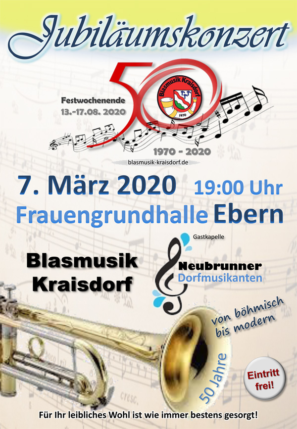 Jubil&auml;umskonzert der Blasmusik Kraisdorf