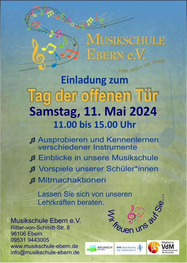 Musikschule Ebern &ouml;ffnet ihre T&uuml;ren