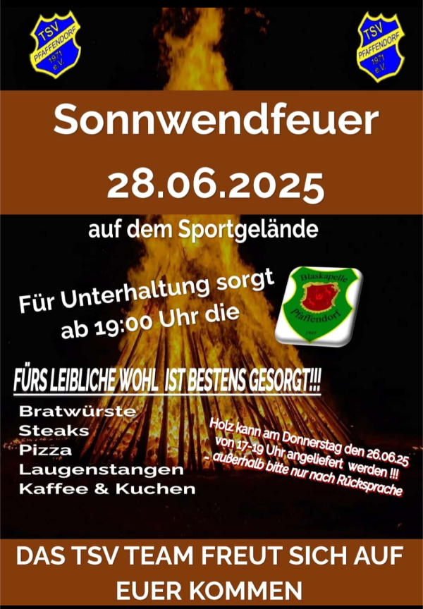 Sonnwendfeuer in Pfaffendorf