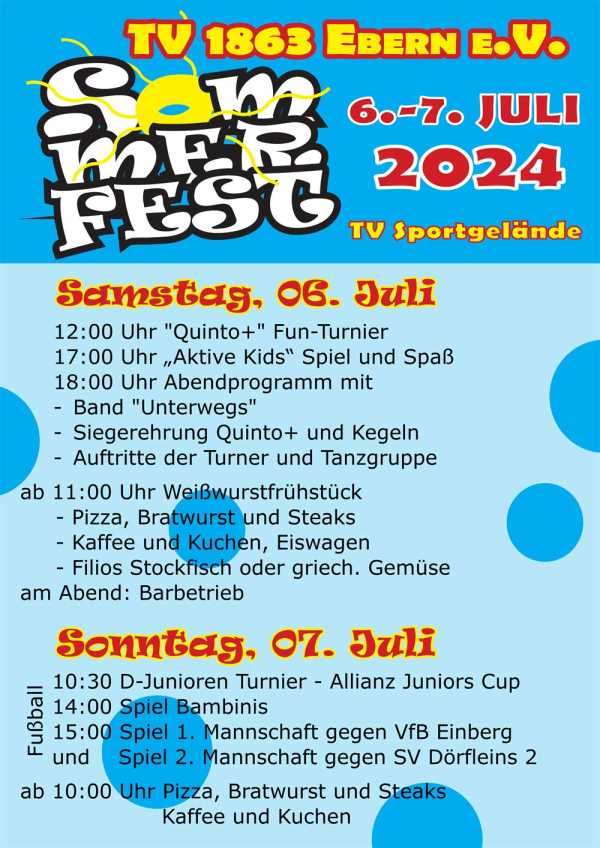 Sommerfest beim TV Ebern
