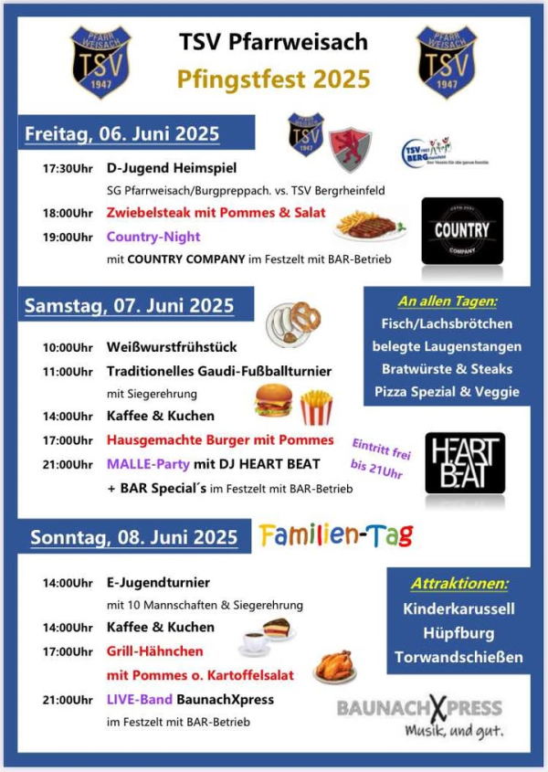 Pfingstfest beim TSV Pfarrweisach
