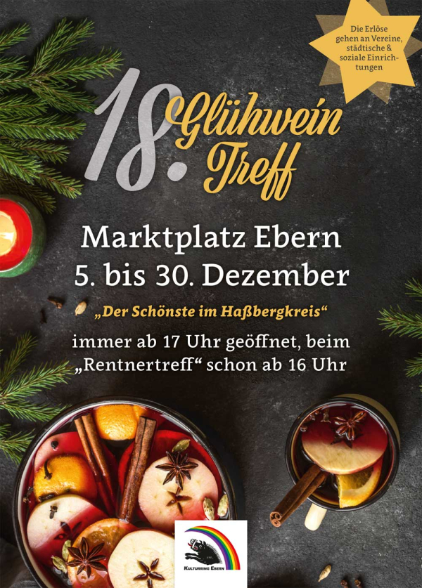 Kulturring l&auml;dt zum 18. Gl&uuml;hweintreff auf den Marktplatz