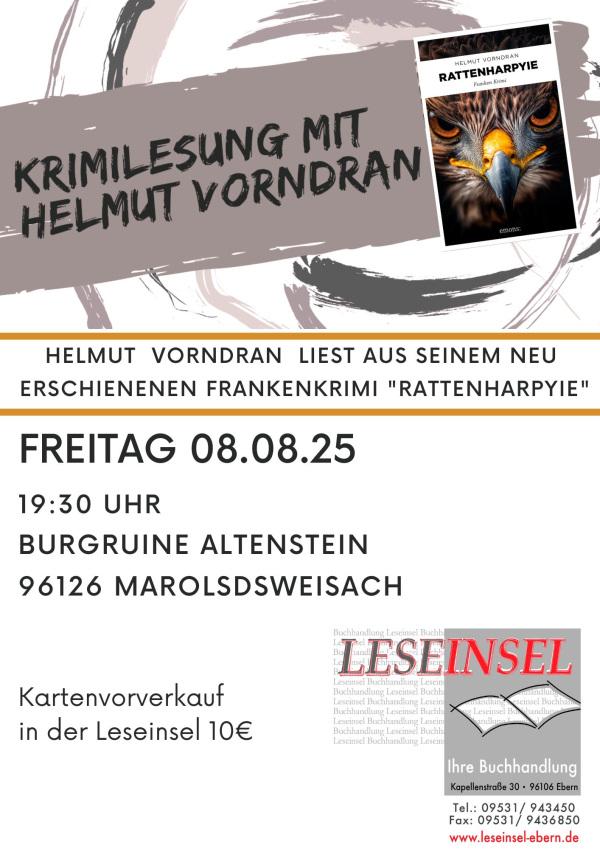 Autorenlesung mit Helmut Vorndran