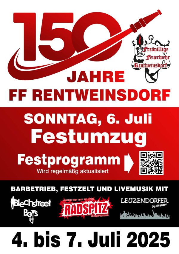 150 Jahre Feuerwehr Rentweinsdorf