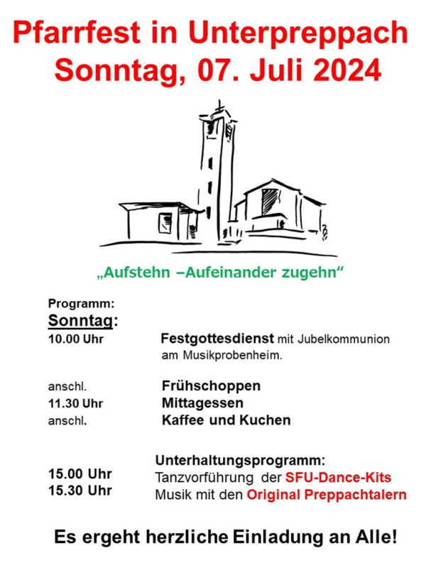 Pfarrfest in Unterpreppach