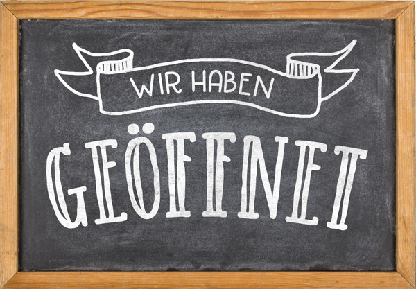 in den Eberner Gesch&auml;ften kehrt wieder Leben ein