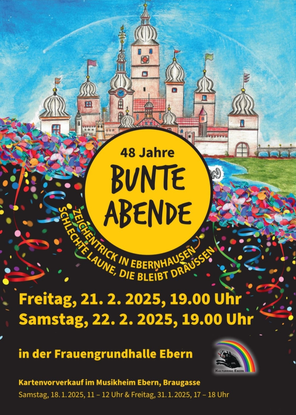 Kartenvorverkauf Bunte Abende des Kulturring
