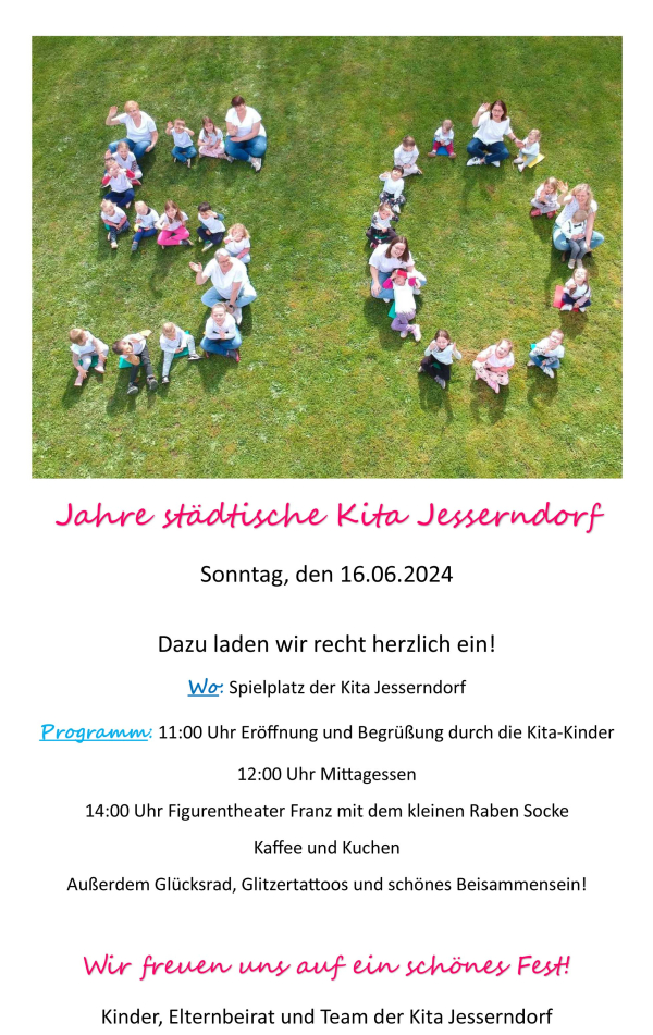 50 Jahre st&auml;dtische Kita Jesserndorf