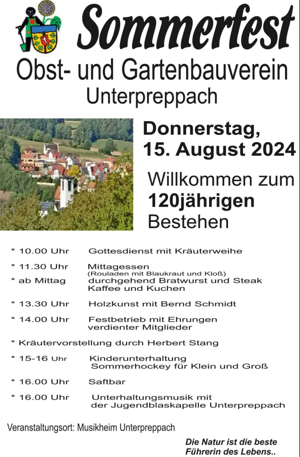 120 Jahre Obst- und Gartenbauverein Unterpreppach