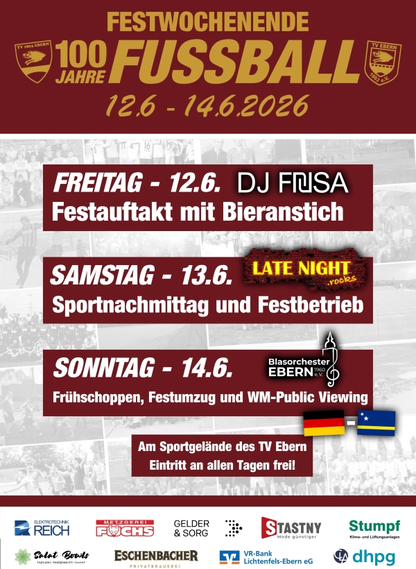 100 Jahre Fu&szlig;ball beim TV 1863 Ebern