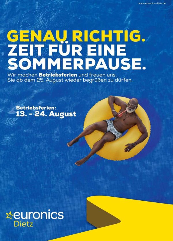 Euronic Dietz g&ouml;nnt sich eine kurze Pause