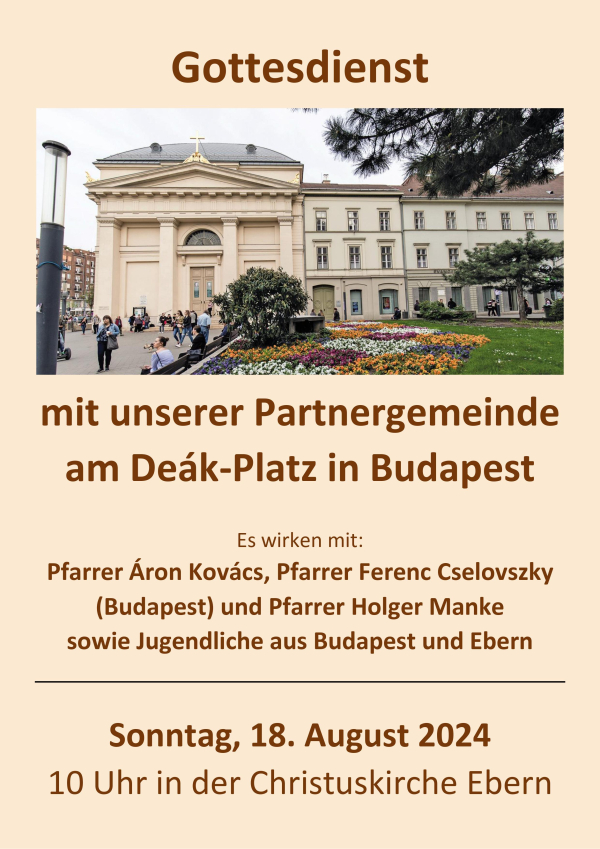 Gottesdienst mit der ungarischen Partnergemeinde