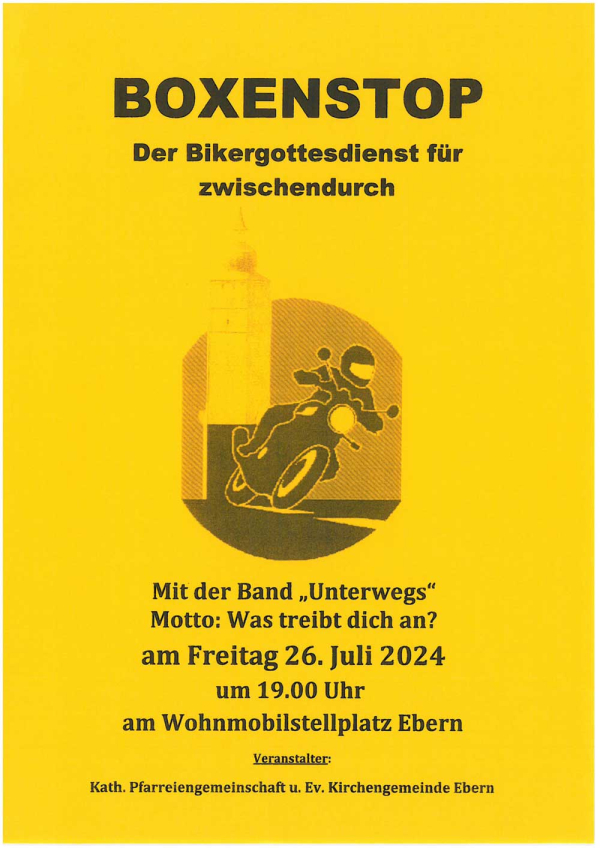 Motorradgottesdienst "Boxenstop"