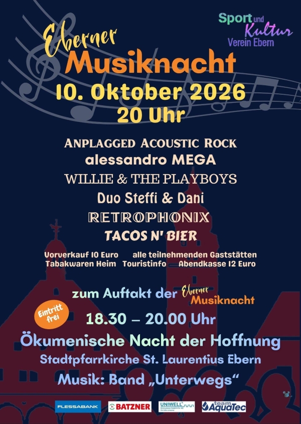 Eberner Musiknacht 2026
