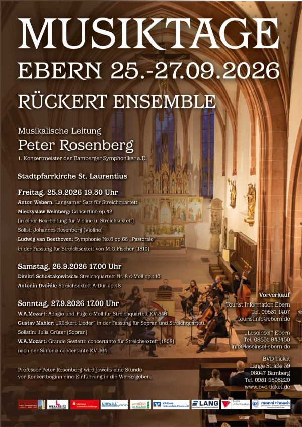 10 Jahre Musiktage Ebern - ein Gl&uuml;cksfall f&uuml;r das kulturelle Leben in Ebern