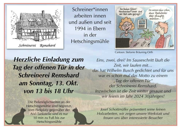 30 Jahre Schreinerei Remshard