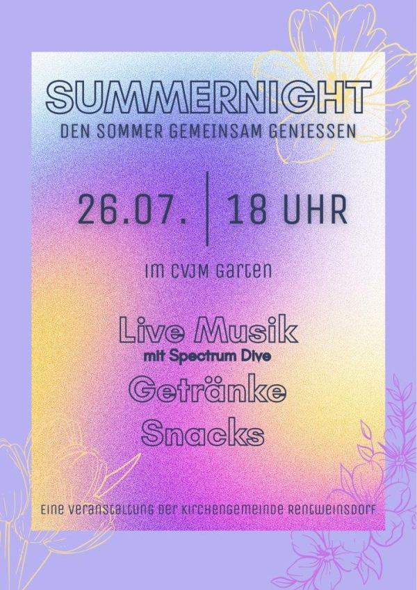 Summernight im CVJM Garten Rentweinsdorf