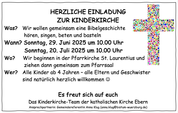 Kinderkirche in Ebern