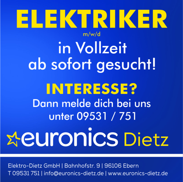 Euronics Dietz sucht Verst&auml;rkung