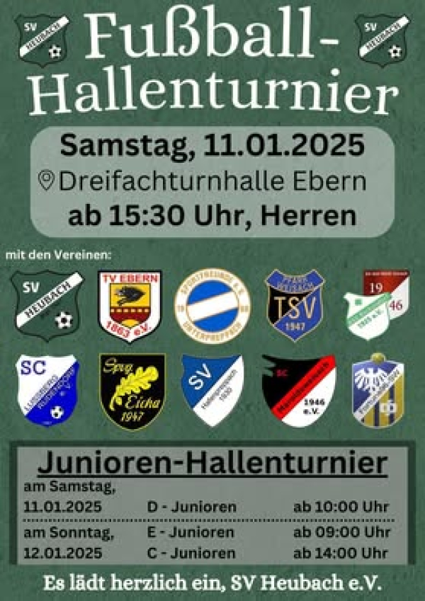 Fu&szlig;ball Hallenturnier des SV Heubach